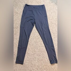 Gray High-Waisted Leggings